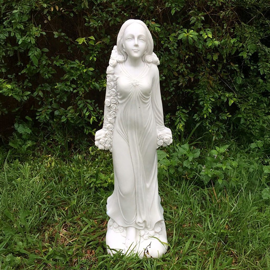 Enigma Marble Effect Flora Goddess Of Flowers Garden Statue 5060235336133 2